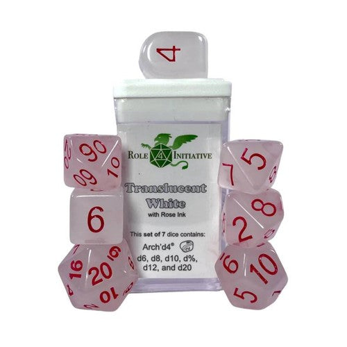 Role 4 Inititive: Translucent - Set of 7 w/ all numbers [Choose One]
