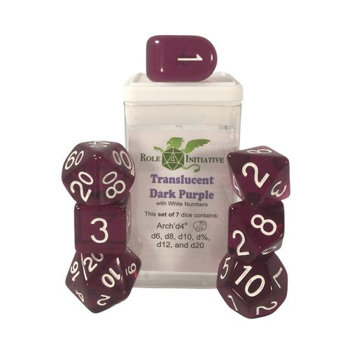 Role 4 Inititive: Translucent - Set of 7 w/ all numbers [Choose One]