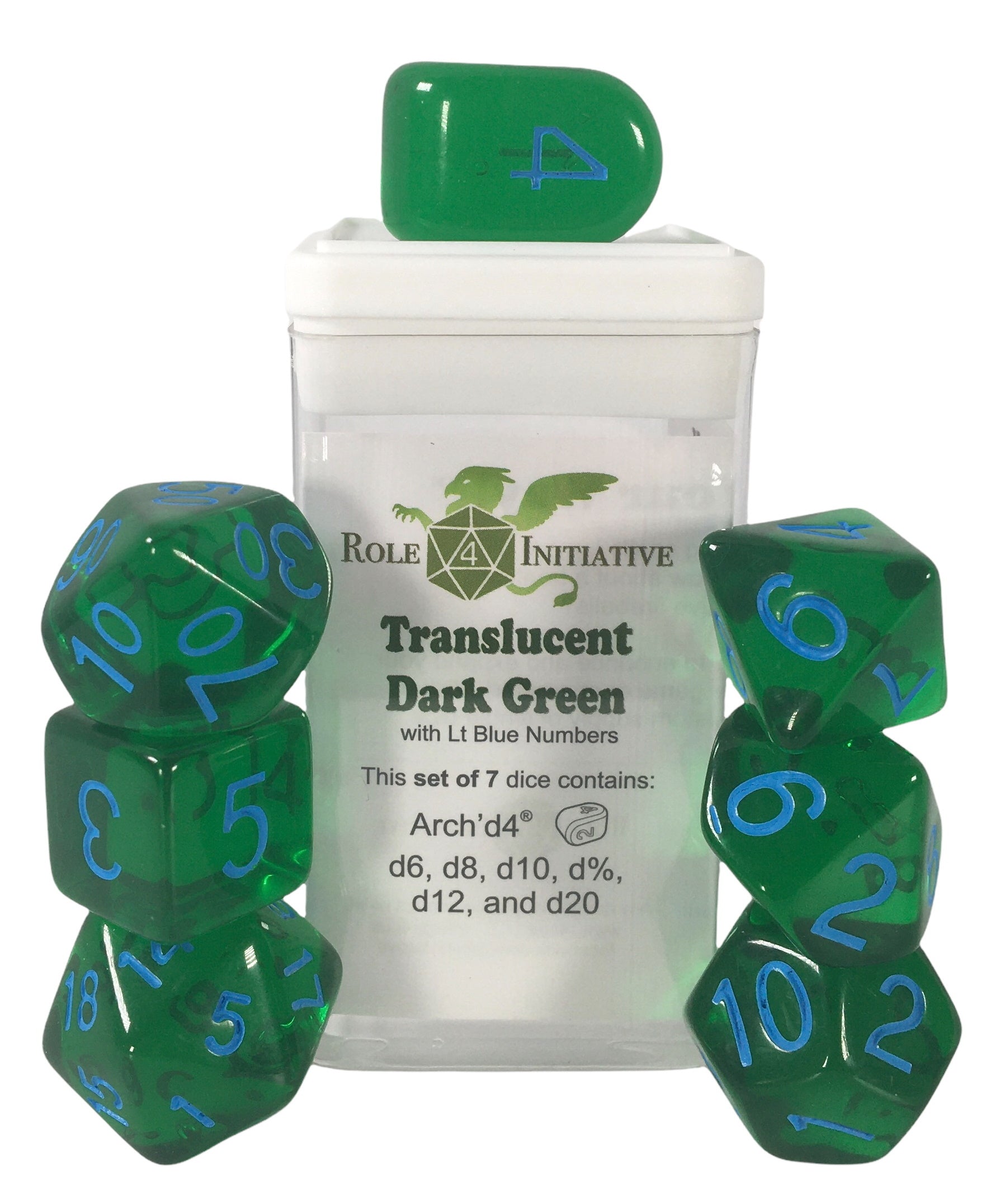 Role 4 Inititive: Translucent - Set of 7 w/ all numbers [Choose One]