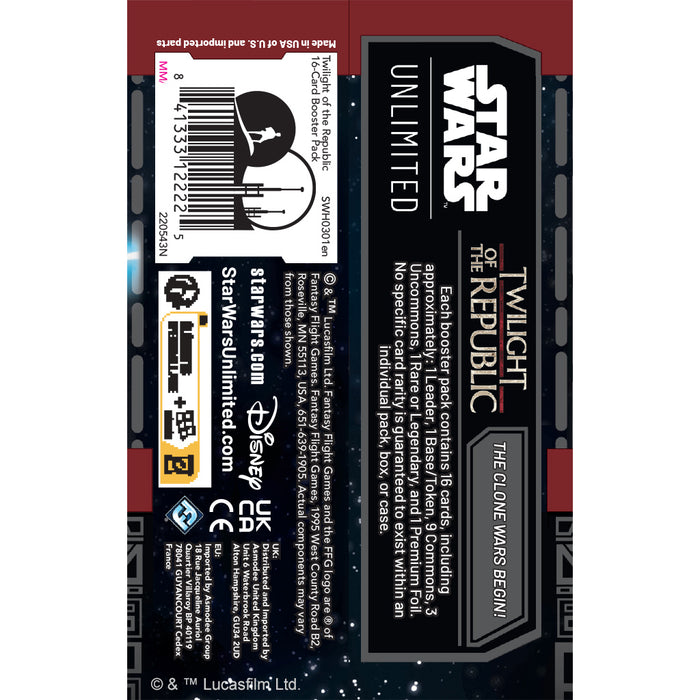 Star Wars: Unlimited: Twilight of the Republic - Booster Pack