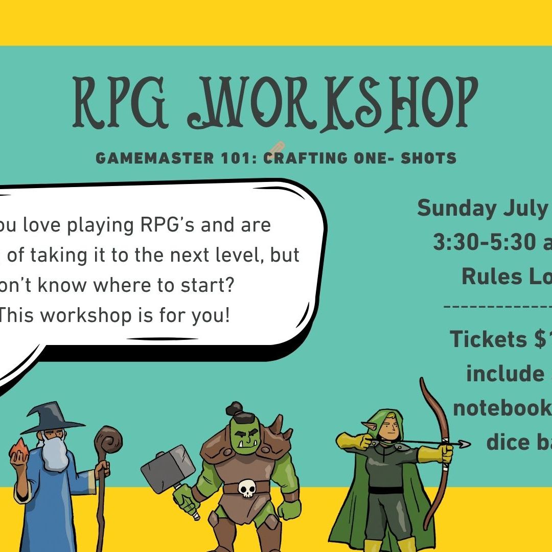 RPG Workshop: Crafting a One-Shot - 27 Jul 2025