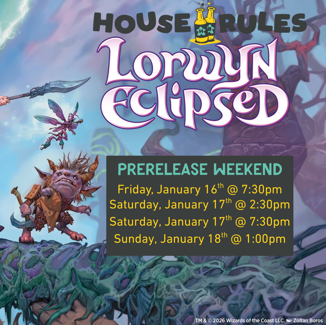 Magic: the Gathering - Lorwyn Eclipsed Prerelease - 16 Jan 2026