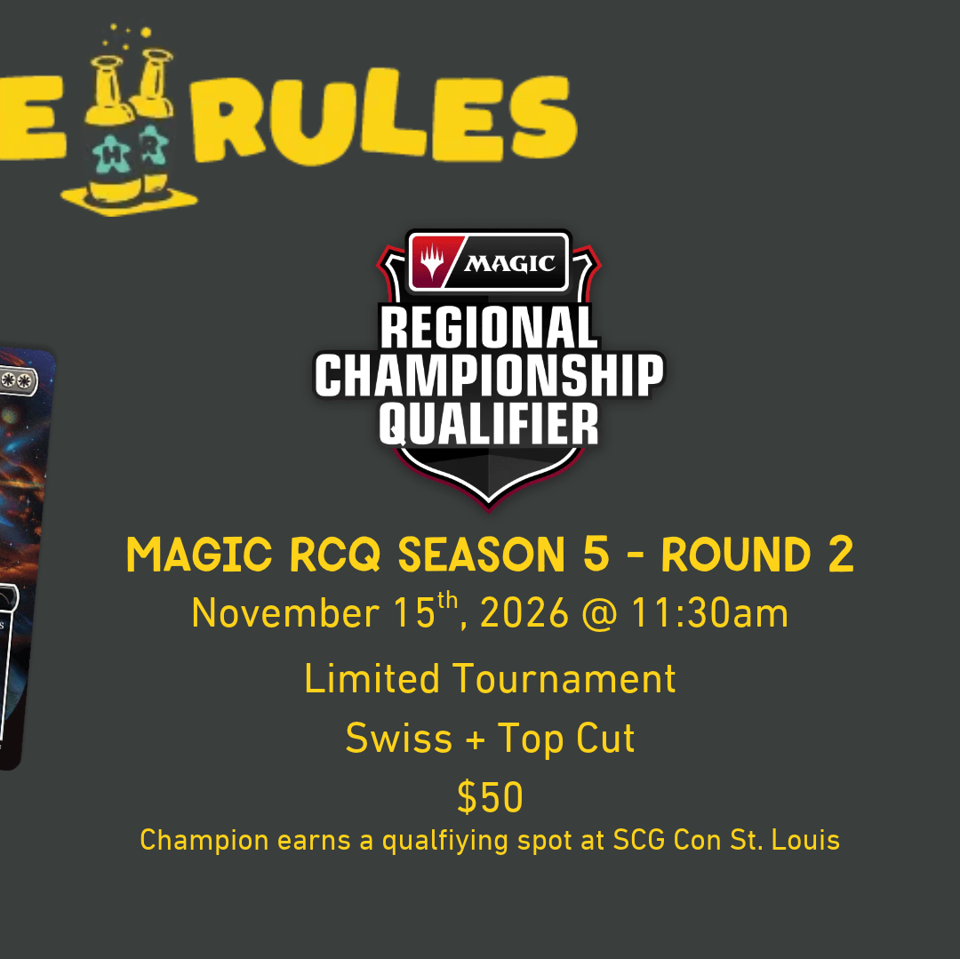 MTG Regional Championship Qualifier: Sealed + Draft - 15 Nov 2026