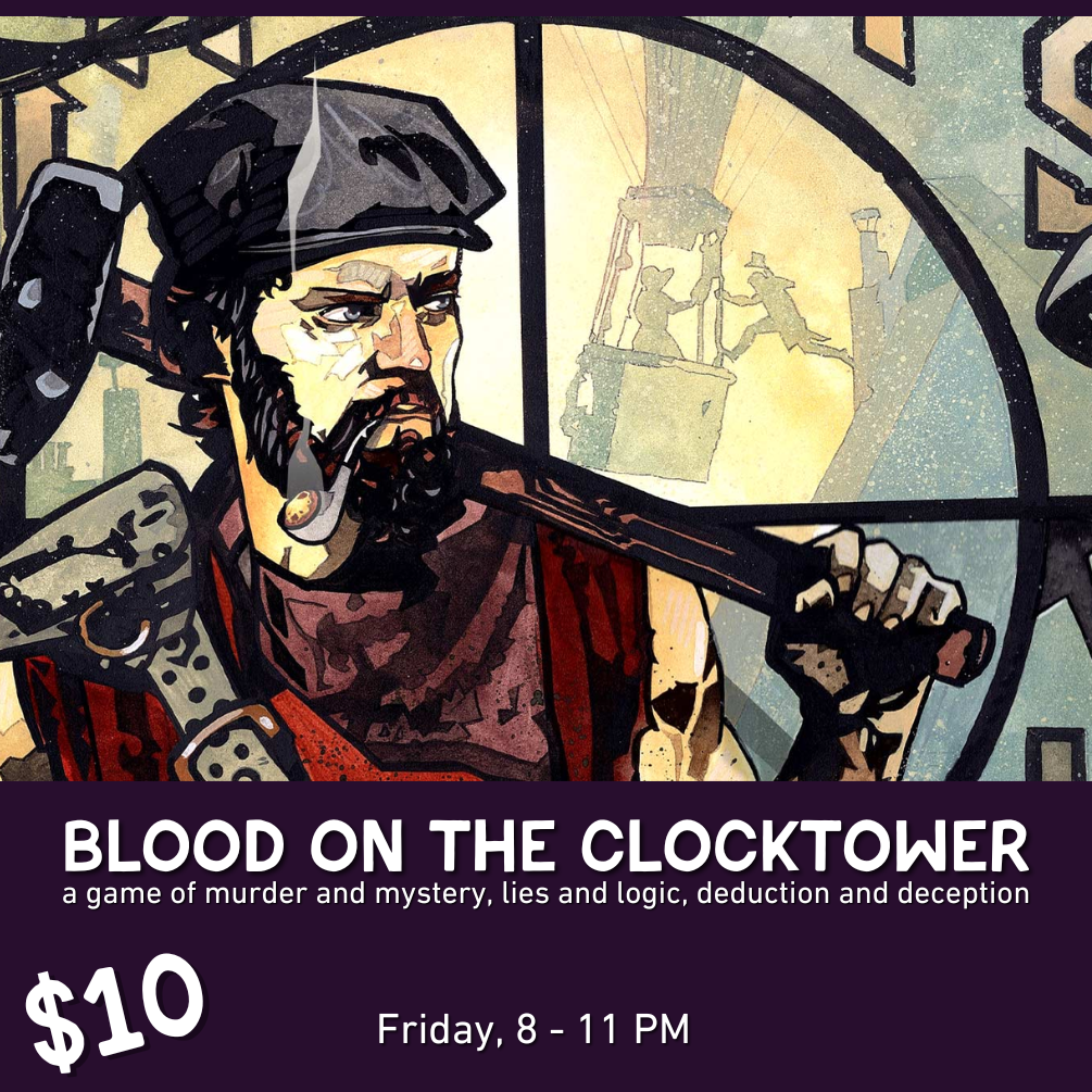 Learn & Play: Blood on the Clocktower; Trouble Brewing - October - 17 Oct 2025
