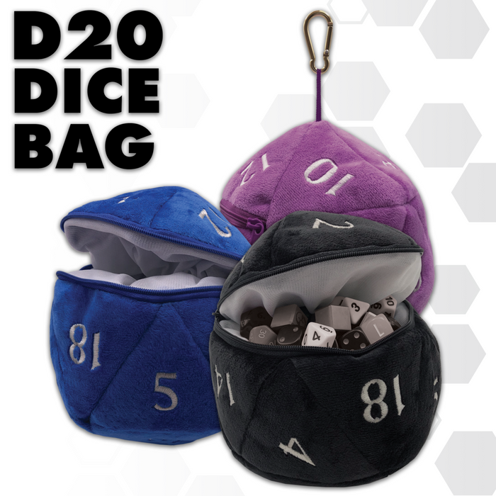 Ultro Pro - Plush D20 Dice Bag [Choose A Color]