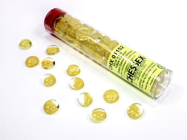 Chessex - Glass Gaming Stones Catseye 40 or More [Choose A Color]