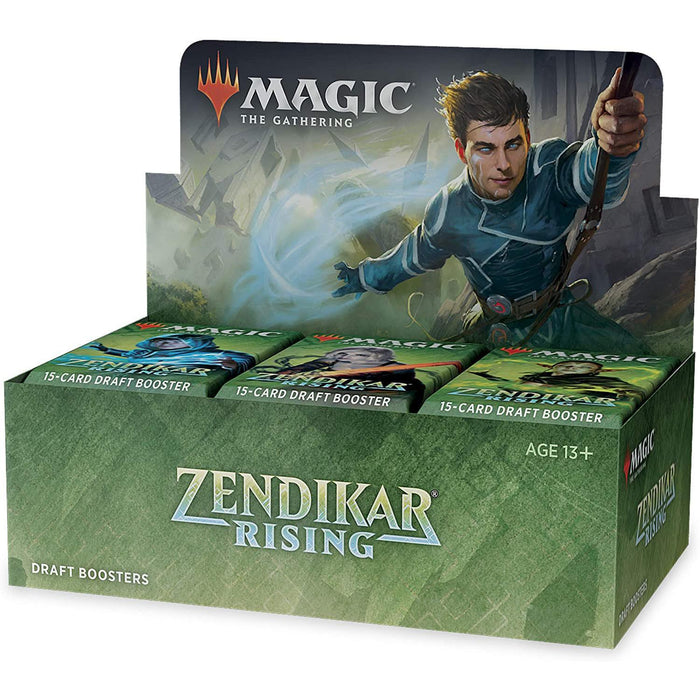 Magic: The Gathering Zendikar Rising Draft Booster Box | 36 Booster Packs (540 Cards) + 1 Box Topper | 36 Full Art Lands