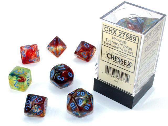 Chessex - Nebula Polyhedral 7-Die Set [Choose Color]