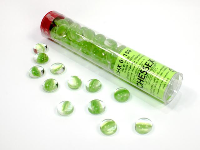Chessex - Glass Gaming Stones Catseye 40 or More [Choose A Color]
