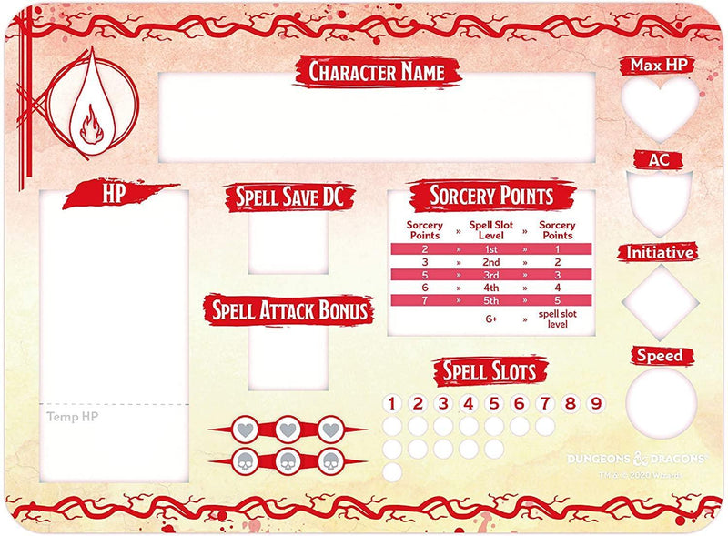 Dungeons & Dragons: Sorcerer Token Set