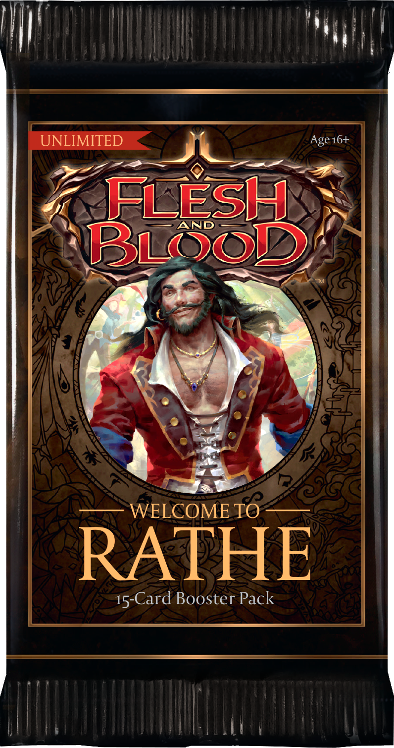 Flesh and Blood TCG: Welcome To Rathe 15-Card Booster Pack (Unlimited Edition)