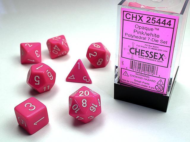 Chessex - Opaque Polyhedral 7-Die Set [Choose A Color]