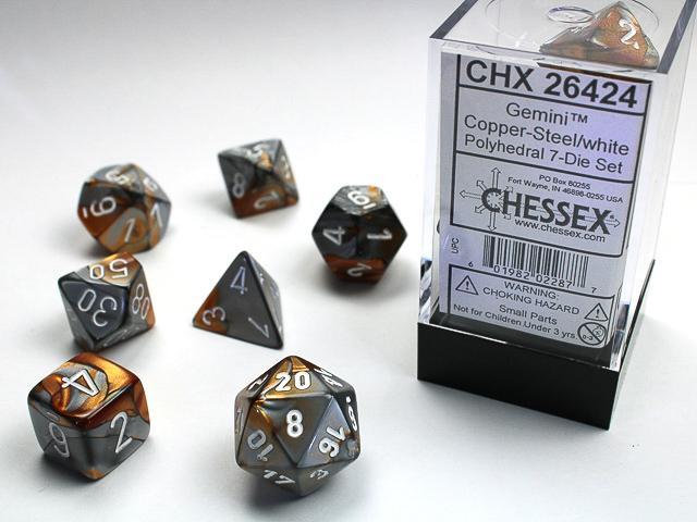 Chessex - Gemini Polyhedral 7-Die Set [Choose A Color]