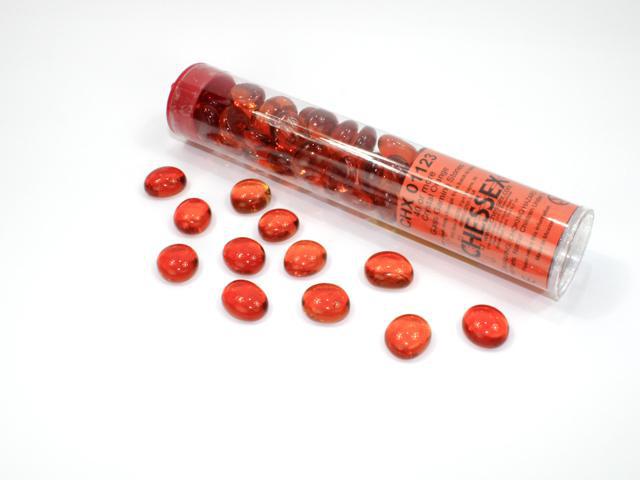 Chessex - Glass Gaming Stones Crystal 40 or More [Choose A Color]