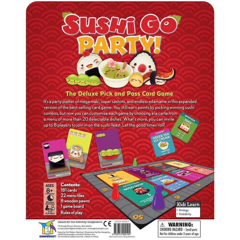 Sushi Go Party! - The Deluxe Pick and Pass Card Game