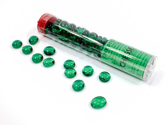 Chessex - Glass Gaming Stones Crystal 40 or More [Choose A Color]