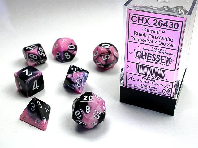 Chessex - Gemini Polyhedral 7-Die Set [Choose A Color]