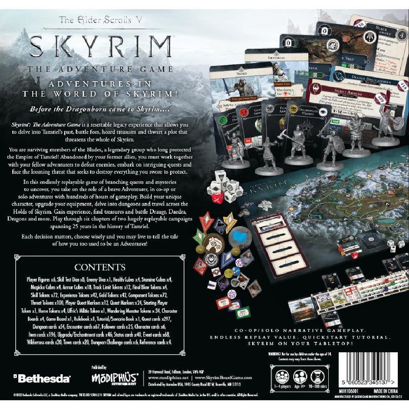 The Elder Scrolls: Skyrim - Adventure Board Game