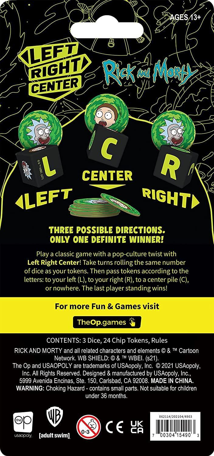 Left Center Right: Rick & Morty