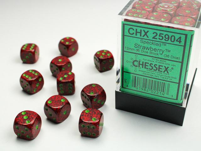 Chessex - Speckled 12mm D6 (36 Dice) [Choose A Color]