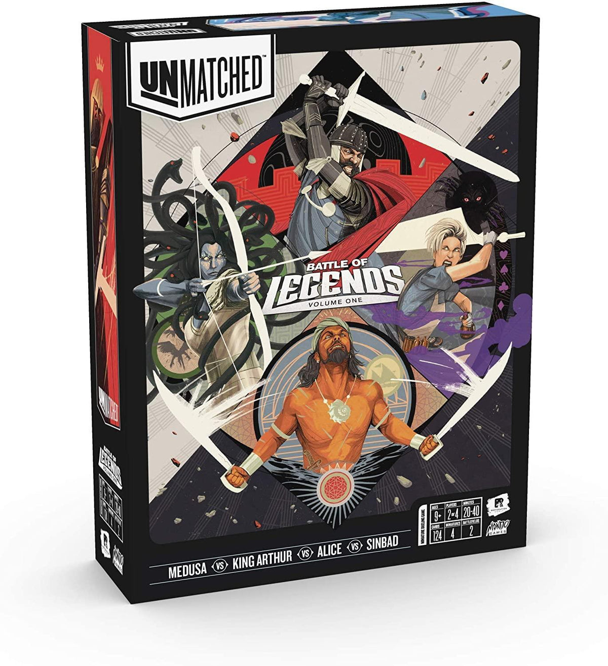 Unmatched: Battle of Legends Vol. 1 - King Arthur, Alice, Medusa, Sinbad