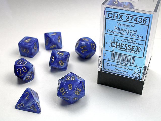 Chessex - Vortex Polyhedral 7-Die Set [Choose Color]