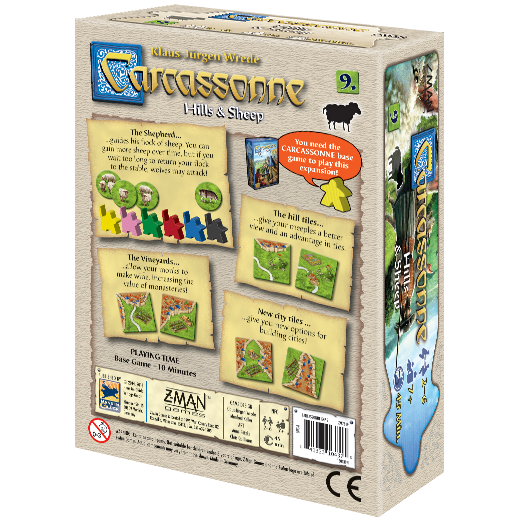 Carcassonne Expansion 9: Hills & Sheep