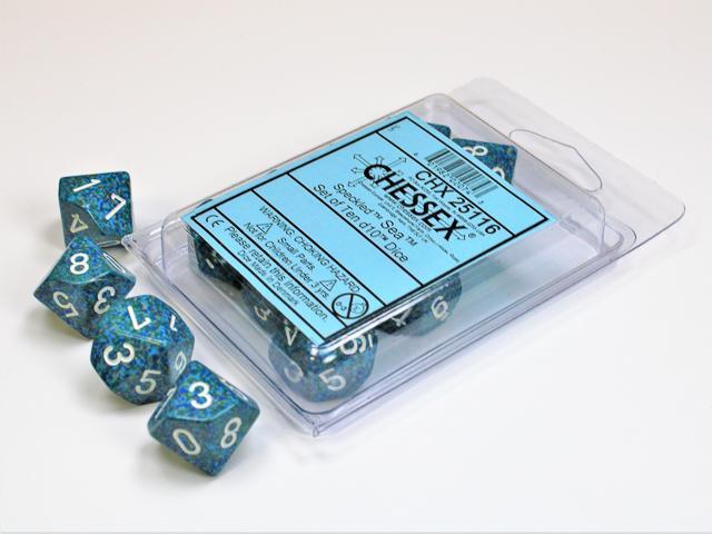Chessex - Speckled Set Of Ten D10 Dice [Choose Color]