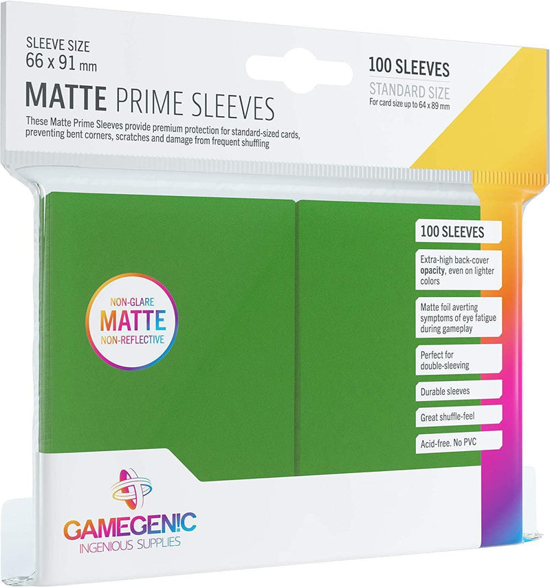 Gamegenic - Matte Prime Sleeves 100qty [Choose Color]