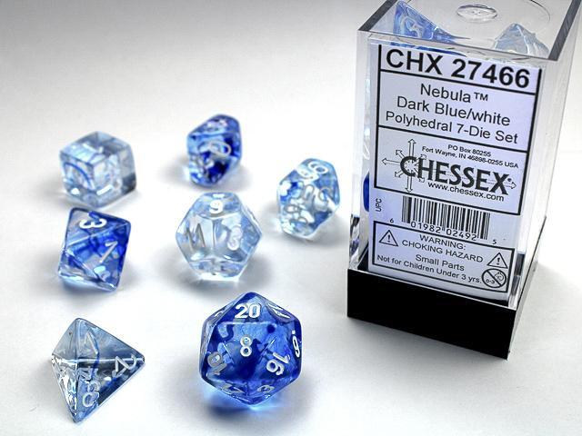 Chessex - Nebula Polyhedral 7-Die Set [Choose Color]