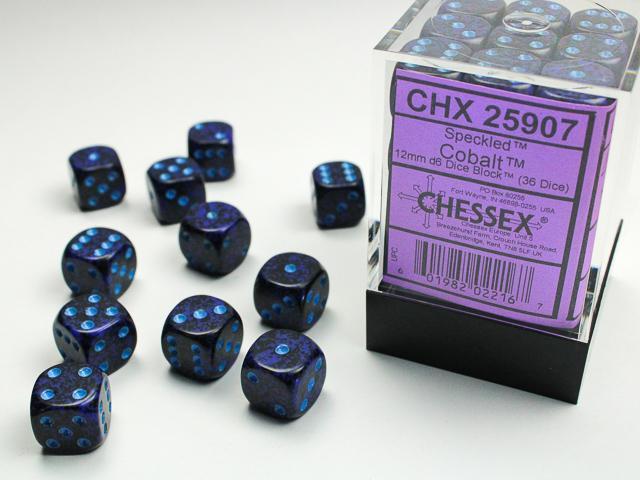 Chessex - Speckled 12mm D6 (36 Dice) [Choose A Color]