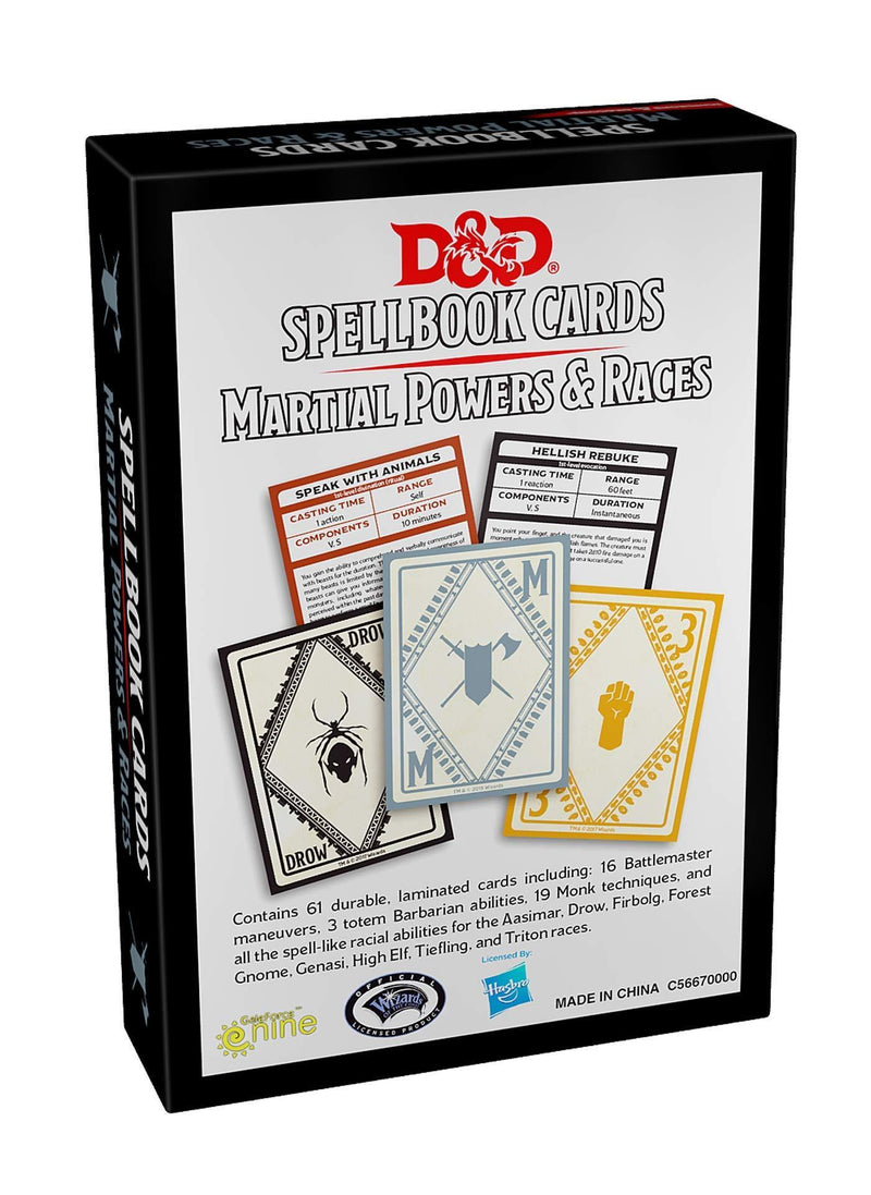 Dungeons & Dragons: Spellbook Cards - Martial Powers & Races