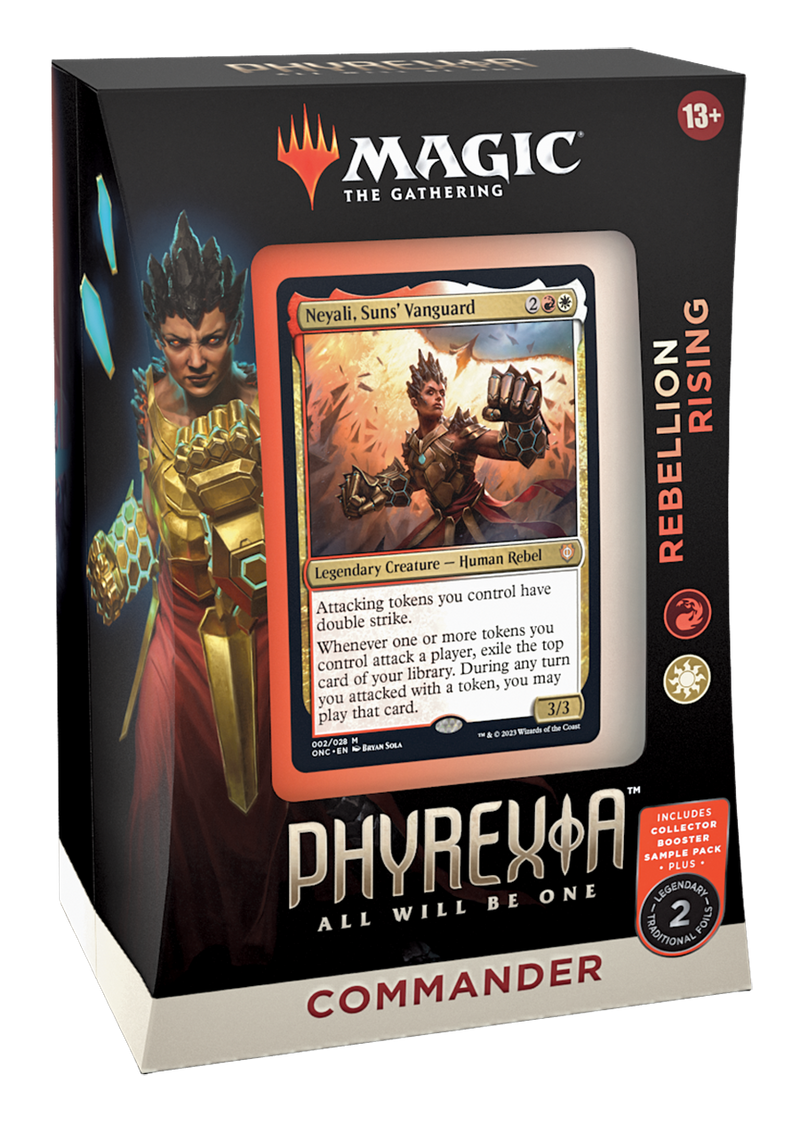 Magic: The Gathering Phyrexia: All Will Be One Commander Deck – Rebellion Rising + Collector Booster Sample Pack