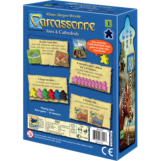 Carcassonne Expansion 1: Inns & Cathedrals