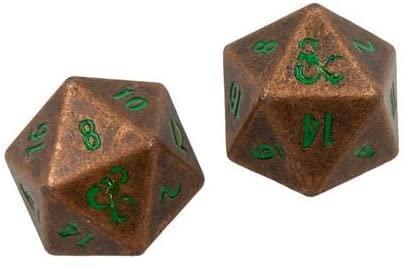 Heavy Metal - Dungeons & Dragons D20 Dice Set (2 Dice) [Choose A Color]