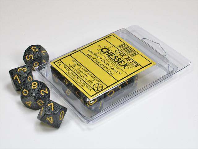 Chessex - Speckled Set Of Ten D10 Dice [Choose Color]
