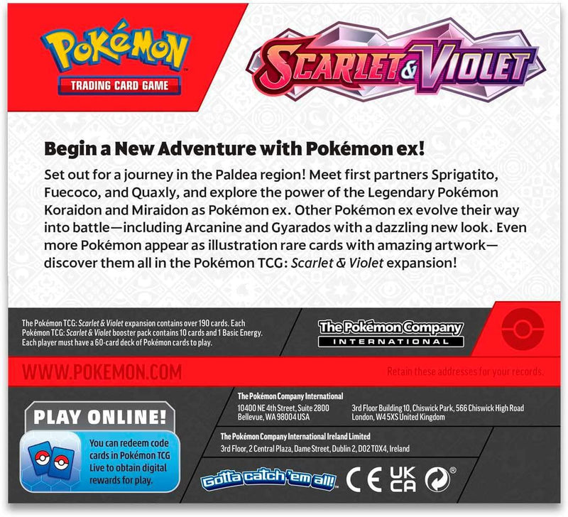 Pokemon TCG: Scarlet & Violet Booster Box (36 Booster Packs)