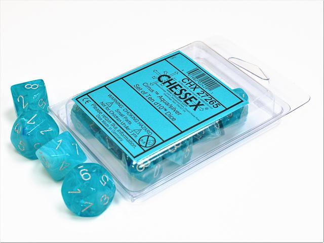 Chessex - Cirrus Set of Ten D10 Dice [Choose A Color]