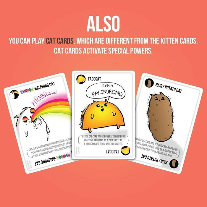 Exploding Kittens - Espansione Barking Kittens | 20 Nuove Carte, Corona Portatile E 2 Carte Barking Kittens - Gioco Di Carte, Età 6+, 2+ Giocatori