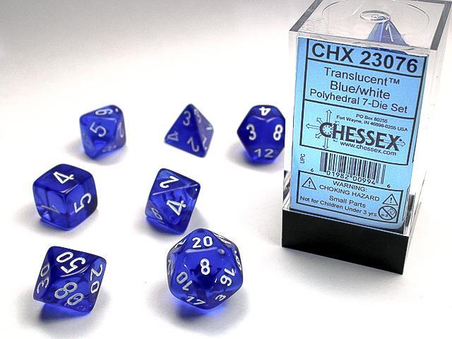 Chessex - Translucent Polyhedral 7-Die Set [Choose Color]