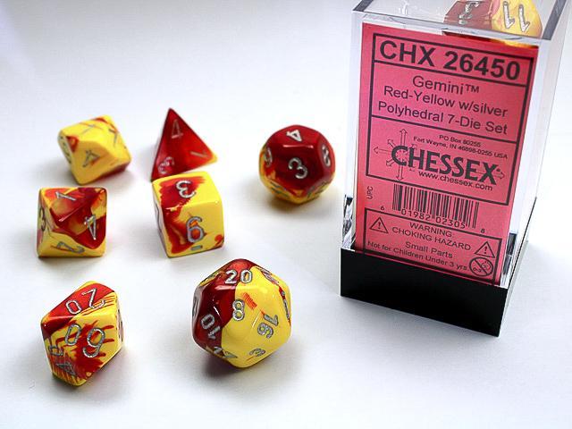 Chessex - Gemini Polyhedral 7-Die Set [Choose A Color]