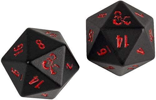 Heavy Metal - Dungeons & Dragons D20 Dice Set (2 Dice) [Choose A Color]