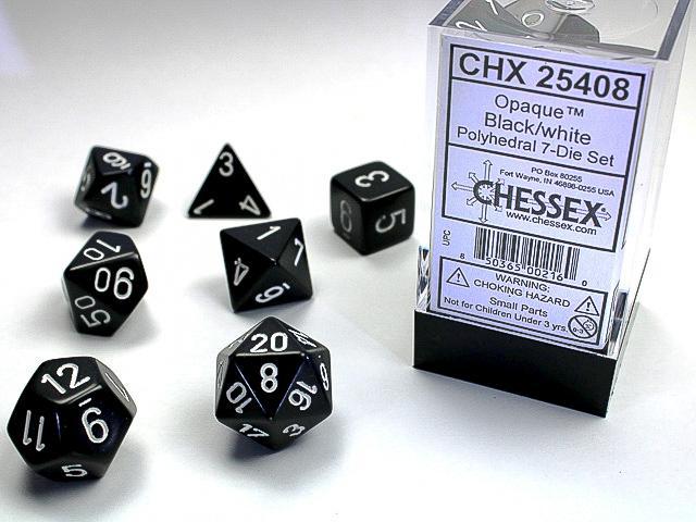 Chessex - Opaque Polyhedral 7-Die Set [Choose A Color]