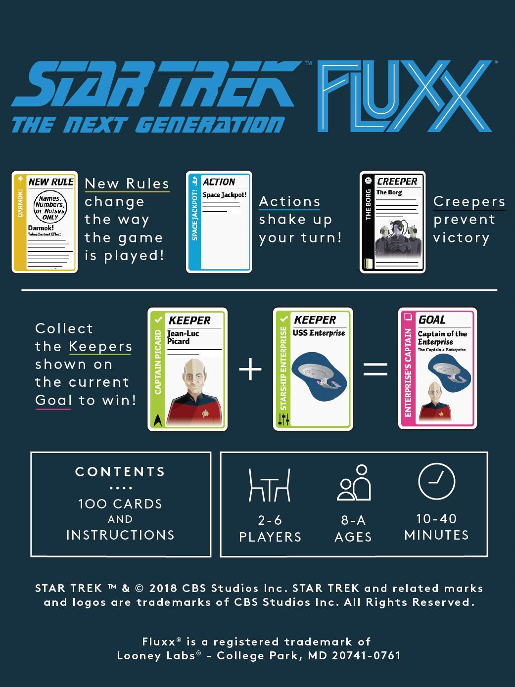 Star Trek TNG The Next Generation Fluxx