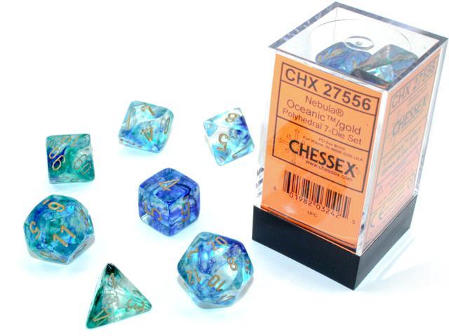 Chessex - Nebula Polyhedral 7-Die Set [Choose Color]