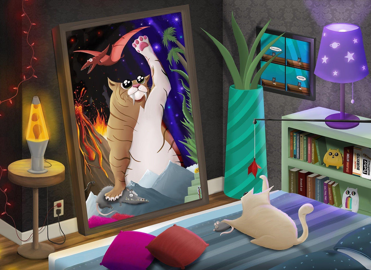 Exploding Kittens - Cat In The Mirror 1,000 Piece Puzzle