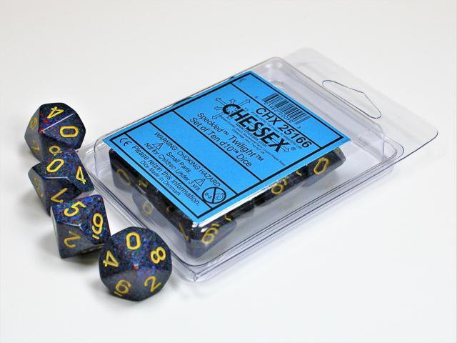 Chessex - Speckled Set Of Ten D10 Dice [Choose Color]
