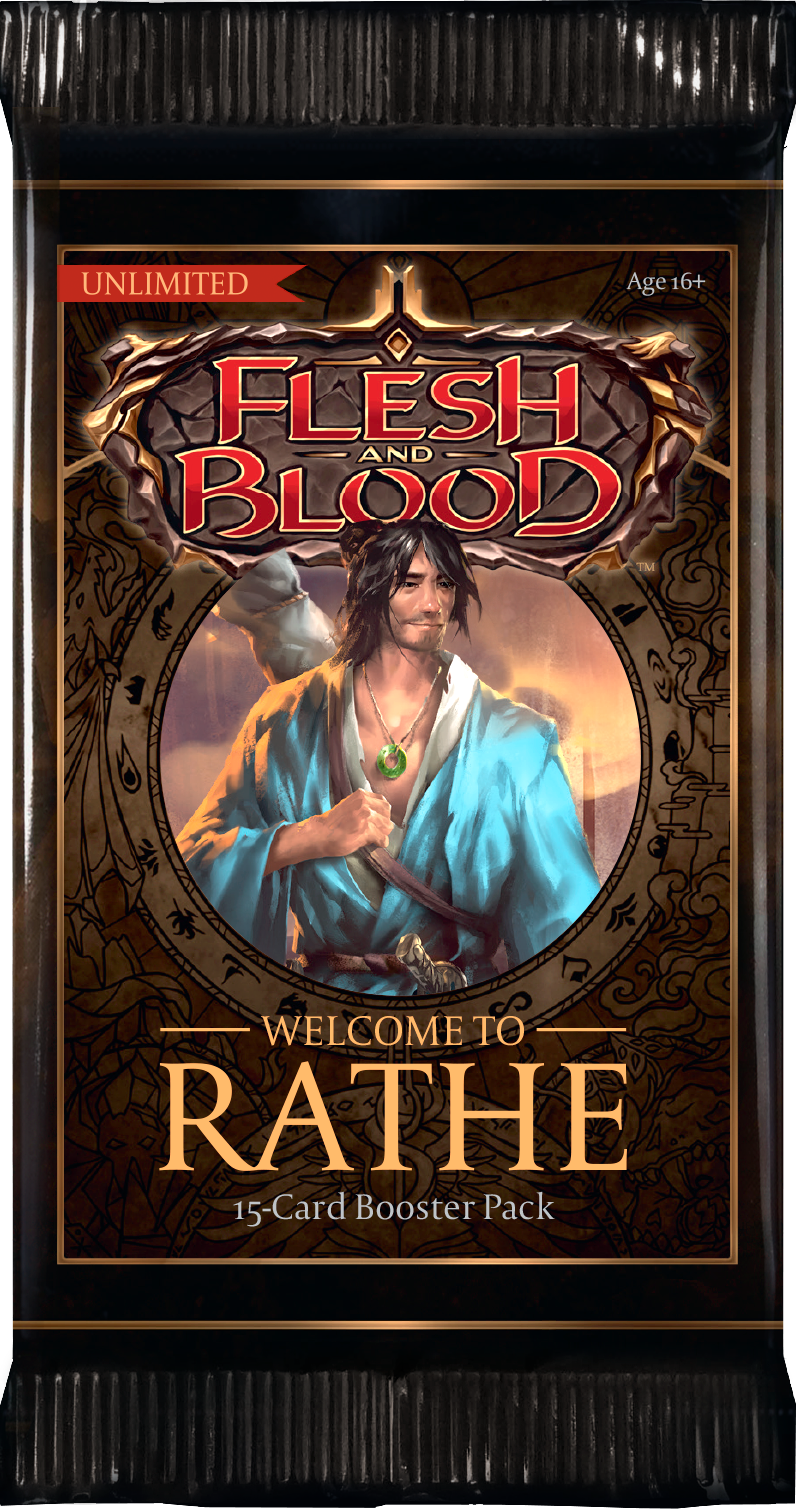 Flesh and Blood TCG: Welcome To Rathe 15-Card Booster Pack (Unlimited Edition)