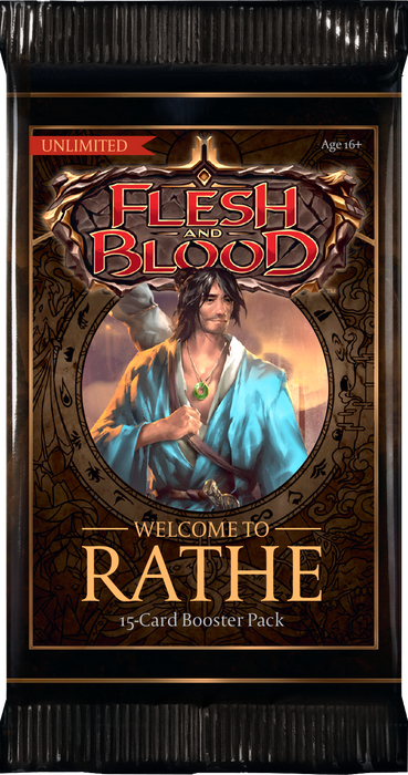 Flesh and Blood TCG: Welcome To Rathe 15-Card Booster Pack (Unlimited Edition)
