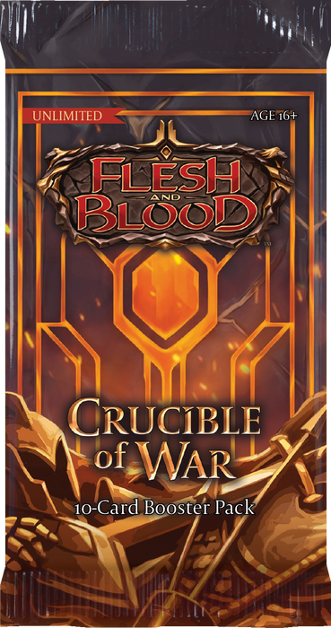 Flesh and Blood TCG: Crucible of War 10-Card Booster Pack (Unlimited Edition)